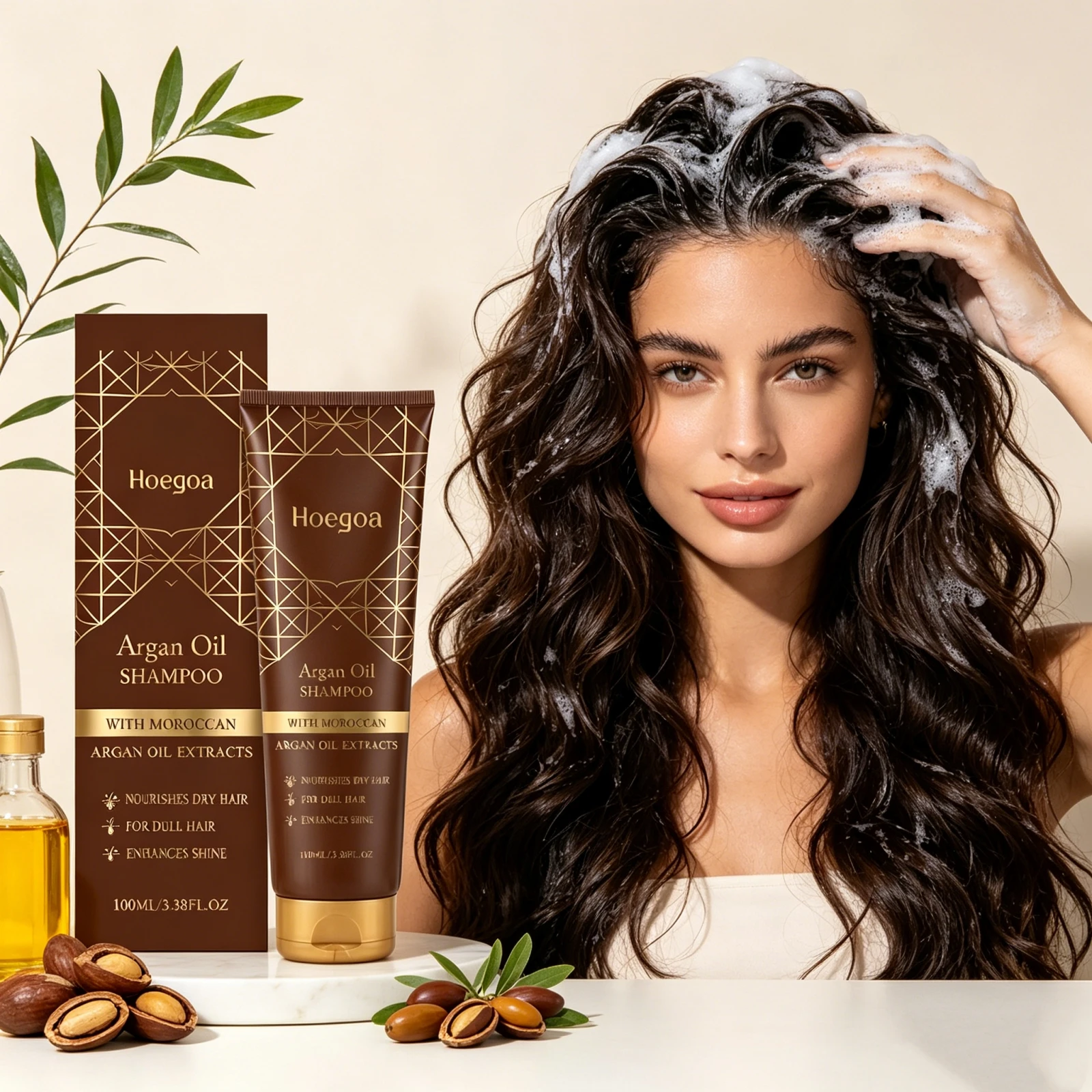 Moroccan Argan Oil Nourishing Shampoo Gentle Clean Scalp Anti Frizz Repair Dry Damaged Hair Restore Shine Salon Smooth Hair Care
Moroccan Argan Oil Nourishing Shampoo Gentle Clean Scalp Anti Frizz Repair Dry Damaged Hair Restore Shine Salon Smooth Hair Care