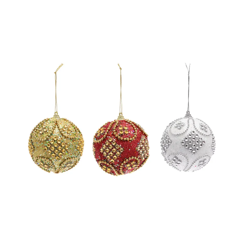 3 pcs 8cm Christmas Ball Hanging Ornaments Mini Glitter Balls Crystal Rhinestones Tree Decoration Home Party Wedding Anniversary
3 pcs 8cm Christmas Ball Hanging Ornaments Mini Glitter Balls Crystal Rhinestones Tree Decoration Home Party Wedding Anniversary