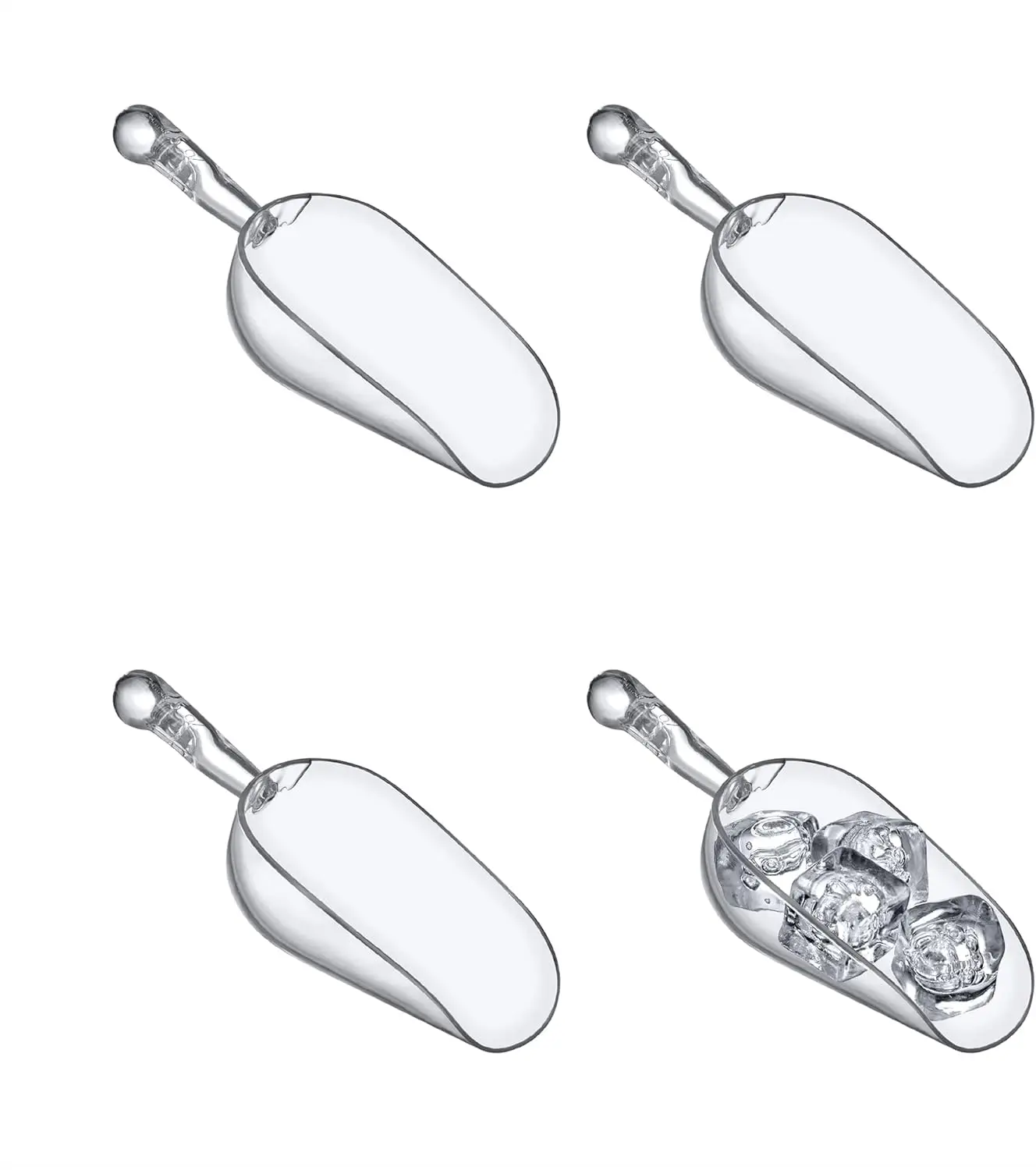5-Ounce Plastic Ice Scoops (Set of 4), BPA-Free, Food-Grade, Shatter-Proof for Kitchen & Restaurant
5-Ounce Plastic Ice Scoops (Set of 4), BPA-Free, Food-Grade, Shatter-Proof for Kitchen & Restaurant