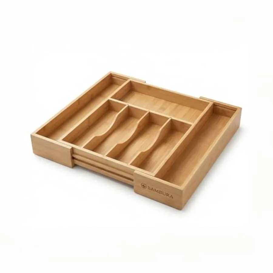 Premium Bamboo Utensil Drawer Organizer Expandable Modular Silverware Organizer Adjustable Design w/Deep Compartments Kitchen a
Premium Bamboo Utensil Drawer Organizer Expandable Modular Silverware Organizer Adjustable Design w/Deep Compartments Kitchen a
