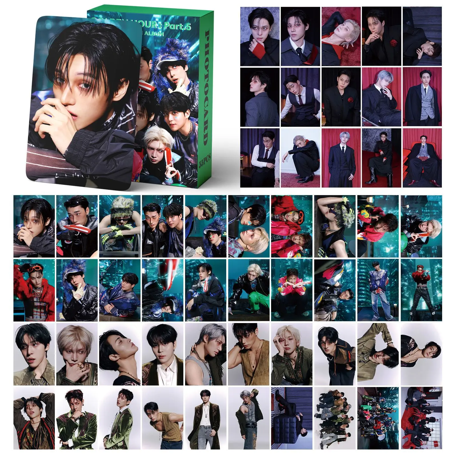 55Pcs/Set ATEEZ Idol Boys High-Definition Printed Photos LOMO Card Hongjoong Seonghwa Yunho San Mingi Jongho Fans Collect Gifts
55Pcs/Set ATEEZ Idol Boys High-Definition Printed Photos LOMO Card Hongjoong Seonghwa Yunho San Mingi Jongho Fans Collect Gifts