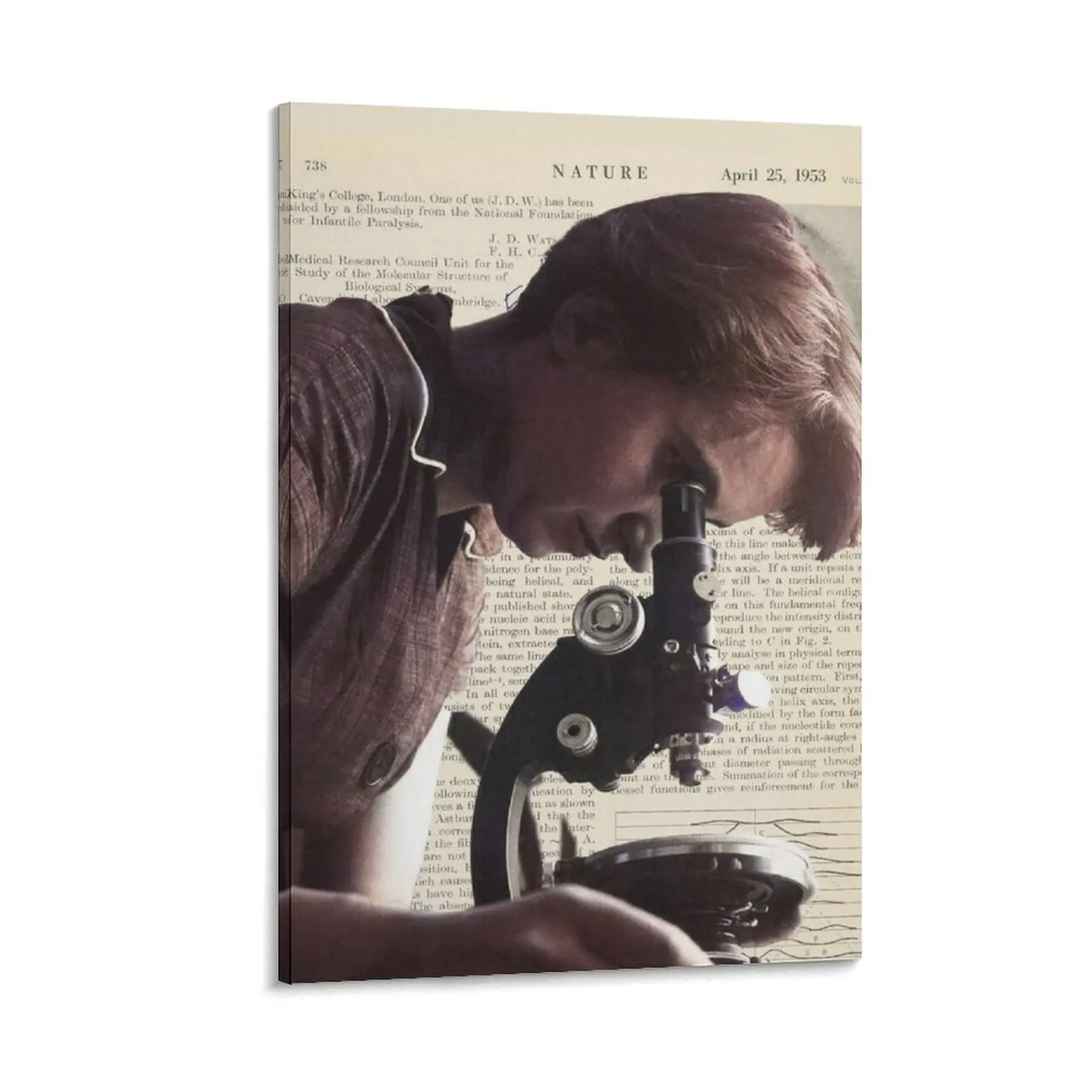 Rosalind Franklin Women in Science STEM using Microscope Canvas Painting Decoration for bedroom decorative wall poster
Rosalind Franklin Women in Science STEM using Microscope Canvas Painting Decoration for bedroom decorative wall poster