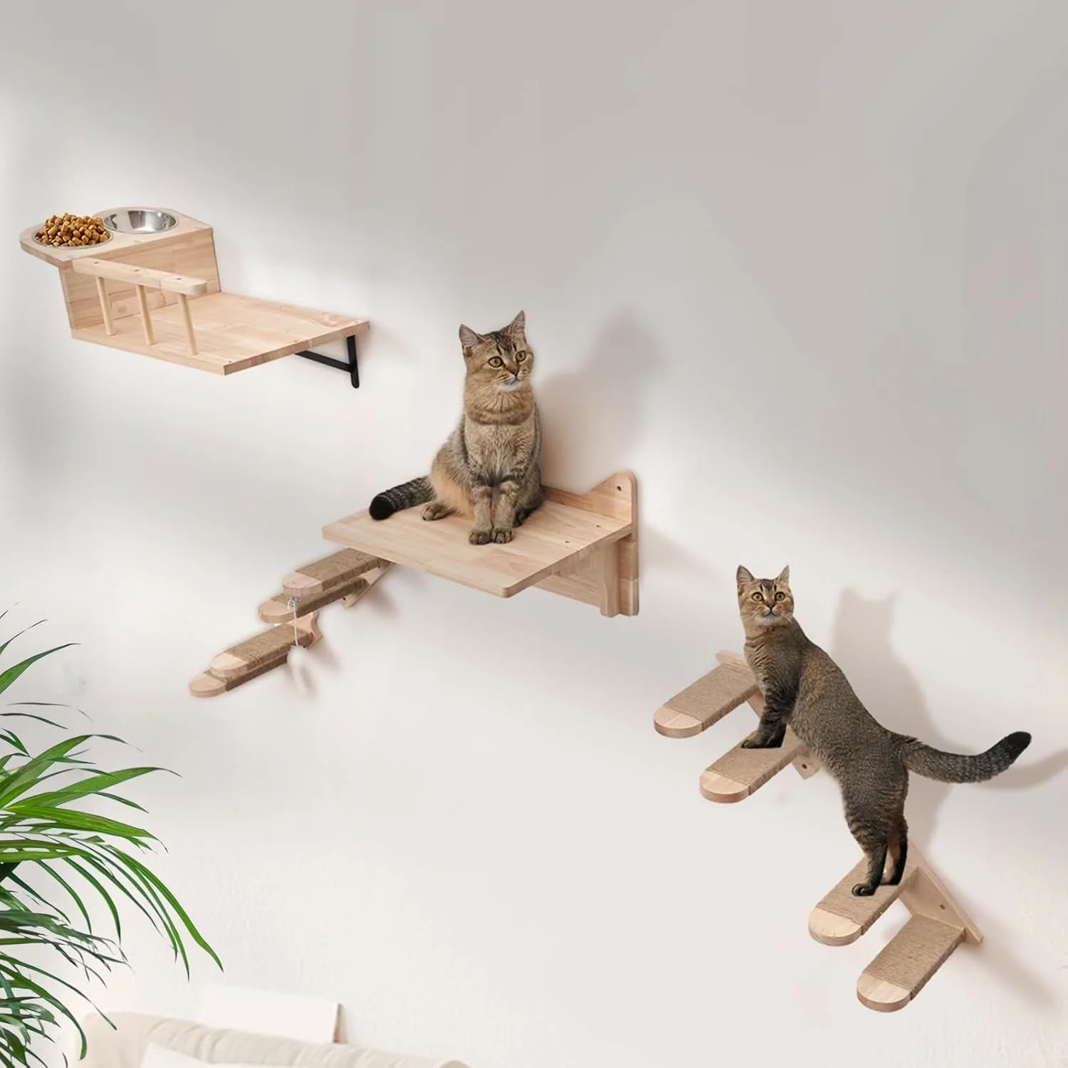 Wall-Mounted Cat House and Bowl Warm, Solid Wood Design with a Floating Structure—Space-Saving and Just for Your Cat
Wall-Mounted Cat House and Bowl Warm, Solid Wood Design with a Floating Structure—Space-Saving and Just for Your Cat