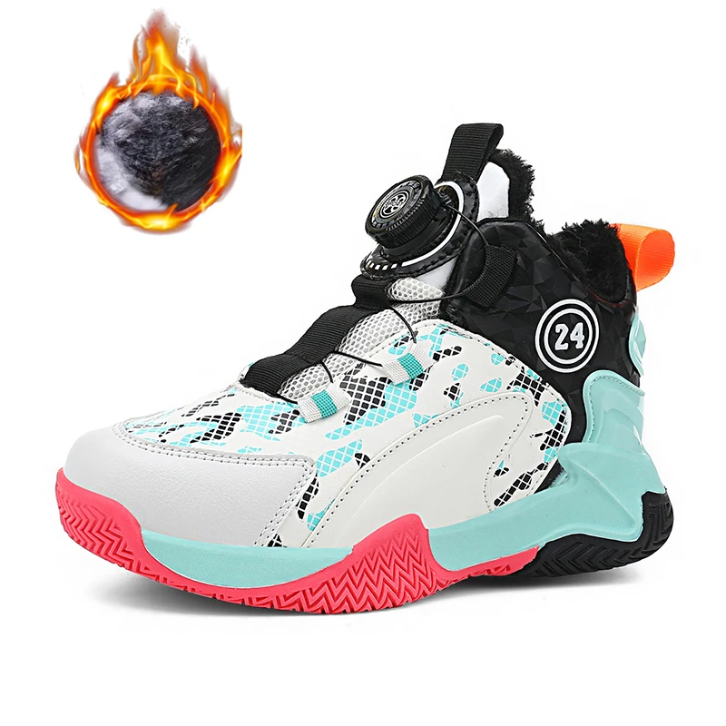 Winter Children's Plus Cotton Basketball Shoes Outdoor Warm Casual Sneakers Kids Fashion Winter Boots Non-slip Running Shoes
Winter Children's Plus Cotton Basketball Shoes Outdoor Warm Casual Sneakers Kids Fashion Winter Boots Non-slip Running Shoes