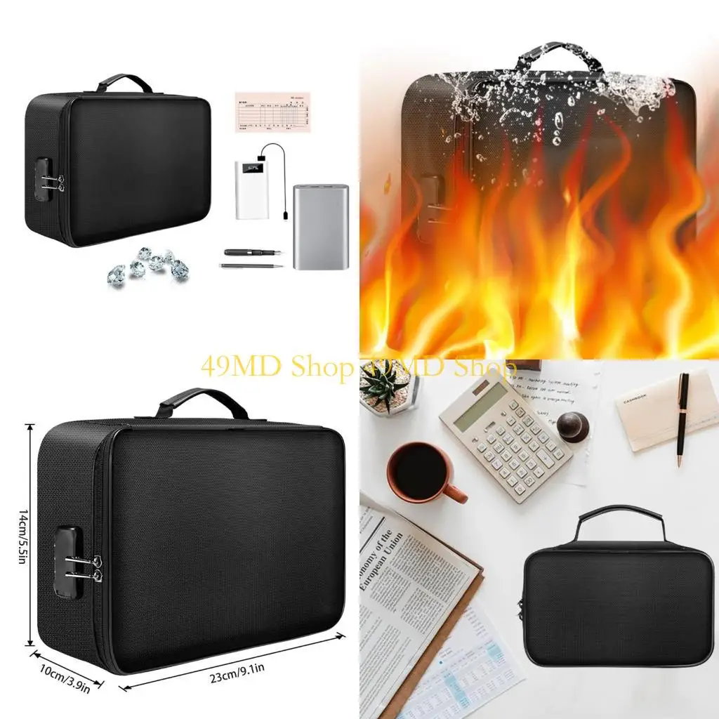 49MD Document Bag 4-Layer Large Space Fireproof Water-Resistant Zipper File Storage for Case with Lock Gifts
49MD Document Bag 4-Layer Large Space Fireproof Water-Resistant Zipper File Storage for Case with Lock Gifts