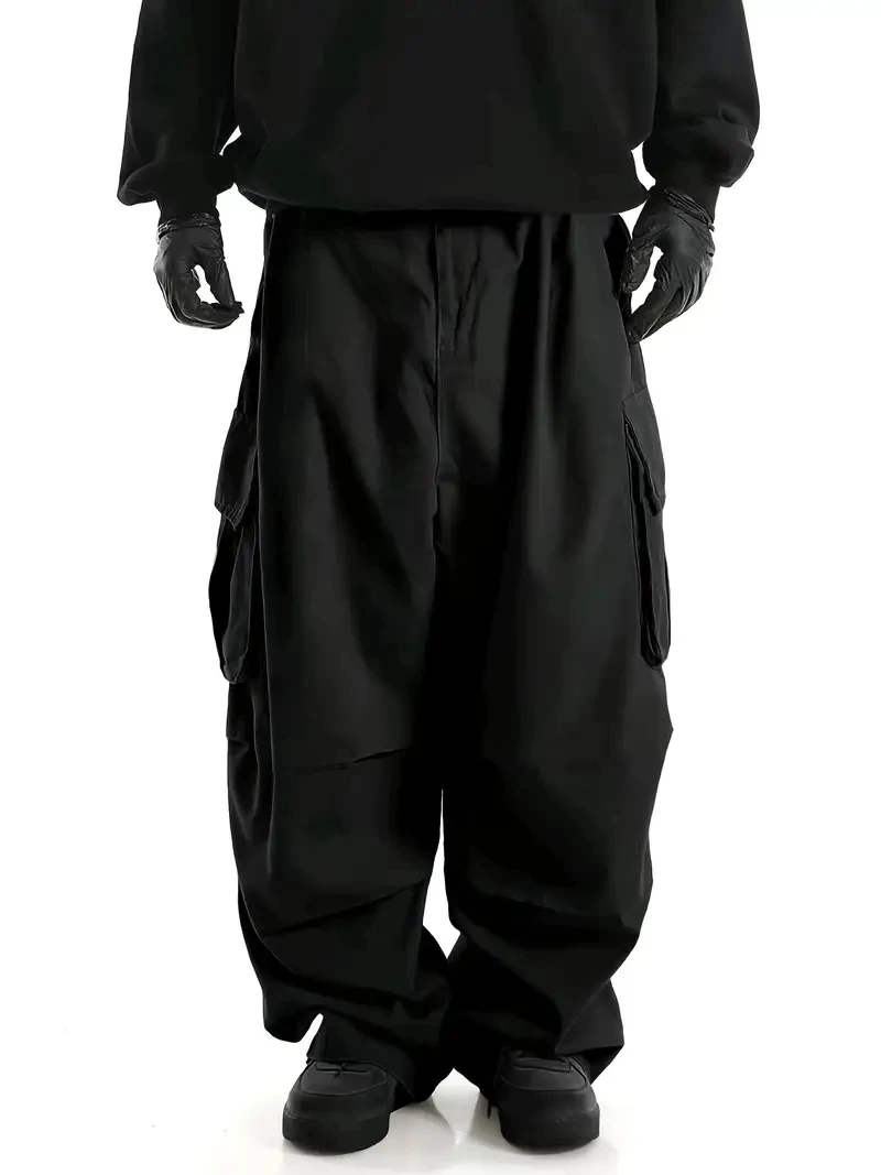 Streetwear Men's Workwear Wide Leg Pants Summer Autumn Loose High Street Black Cargo Trousers Men Vintage Multi-pocket Hooligan
Streetwear Men's Workwear Wide Leg Pants Summer Autumn Loose High Street Black Cargo Trousers Men Vintage Multi-pocket Hooligan