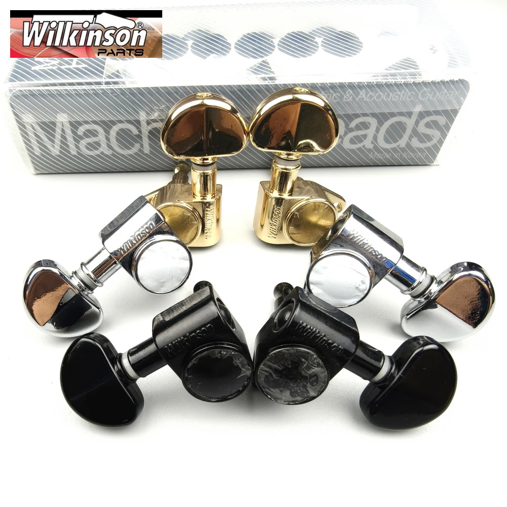 Wilkinson 3+3 Tuning Keys Pegs 19:1 Guitar Machine Heads Tuners For LP SG Electric or Acoustic Guitar WJ303 Silver Black Gold
Wilkinson 3+3 Tuning Keys Pegs 19:1 Guitar Machine Heads Tuners For LP SG Electric or Acoustic Guitar WJ303 Silver Black Gold