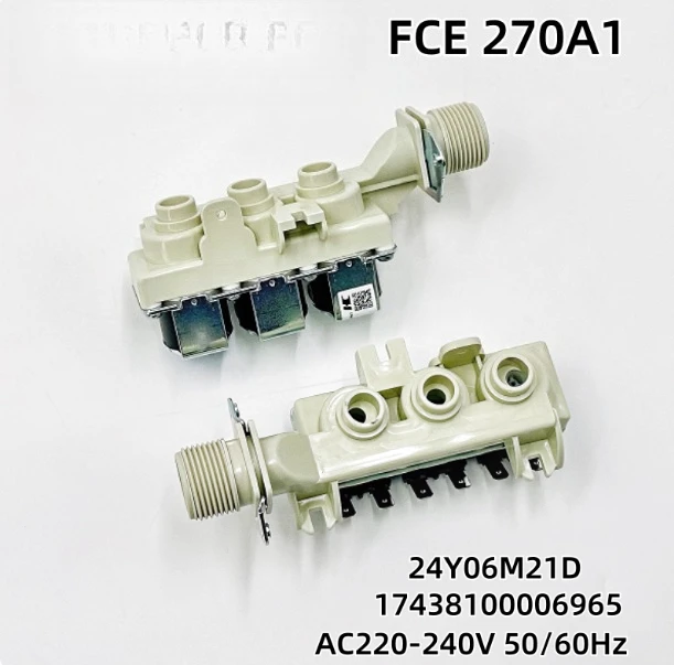 FCE270A1 AC220-240V For Toshiba Midea drum washing machine inlet valve three-head solenoid valve
FCE270A1 AC220-240V For Toshiba Midea drum washing machine inlet valve three-head solenoid valve