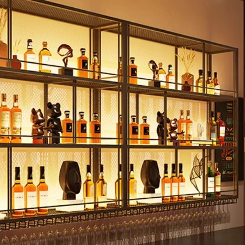 Wine Decoration Refrigerator Full Kitchen Cabinet Iron Wall Bar Rack Accessories Whiskey Showcase Shelves Display Modern Home
Wine Decoration Refrigerator Full Kitchen Cabinet Iron Wall Bar Rack Accessories Whiskey Showcase Shelves Display Modern Home