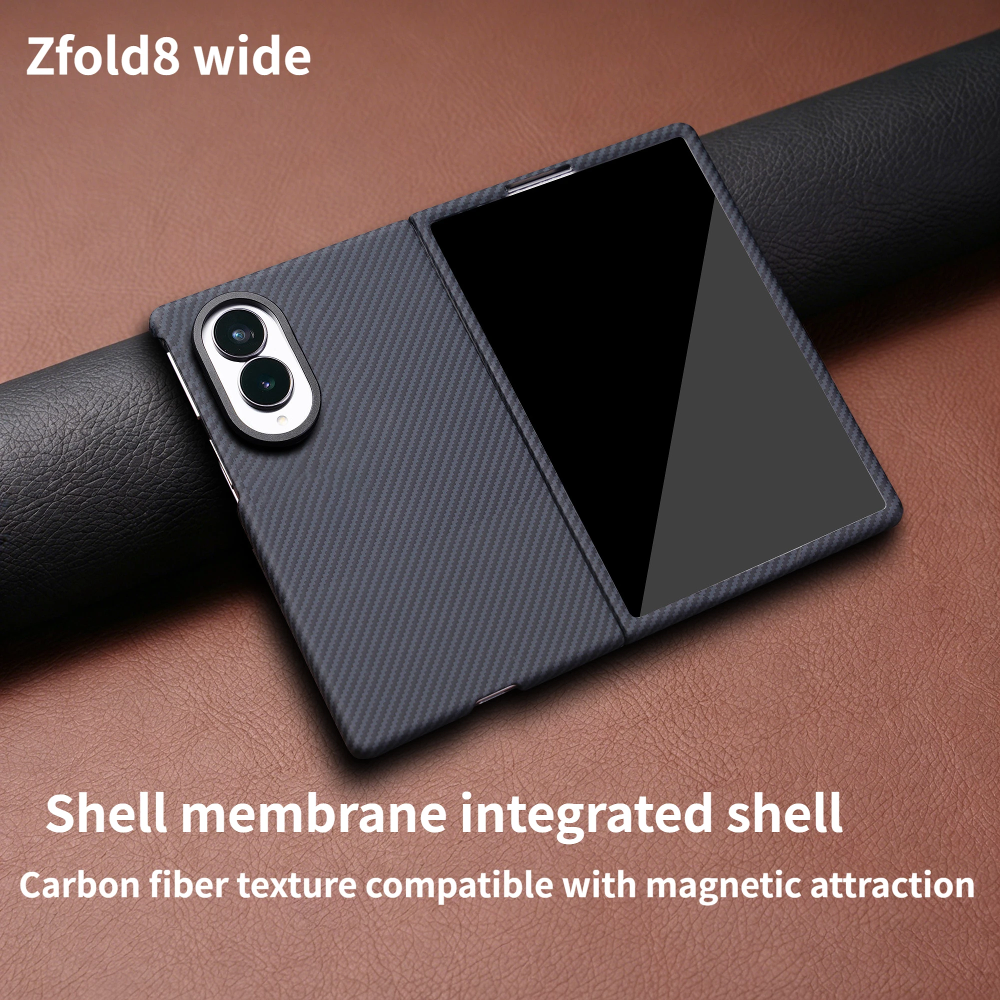 For Samsung Galaxy Zfold8 widescreen Kailaf carbon fiber shell film integrated phone case, suitable for MagSafe shock resistant
For Samsung Galaxy Zfold8 widescreen Kailaf carbon fiber shell film integrated phone case, suitable for MagSafe shock resistant