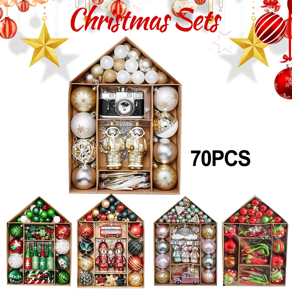 Christmas Ball Ornaments Tree Decorations Holiday Wedding Party Glamorize Your Tree with 70PCS Christmas Ball Ornaments
Christmas Ball Ornaments Tree Decorations Holiday Wedding Party Glamorize Your Tree with 70PCS Christmas Ball Ornaments