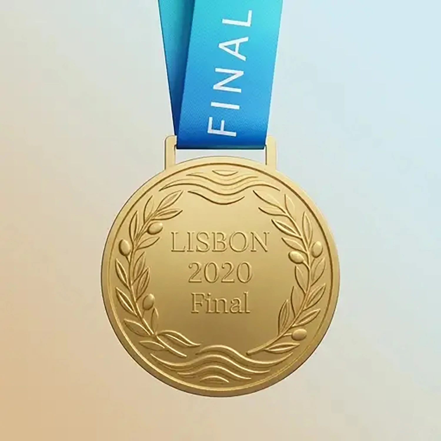 LISBON 2020 Style Football Award Medal with Ribbon for Fans Collection
LISBON 2020 Style Football Award Medal with Ribbon for Fans Collection