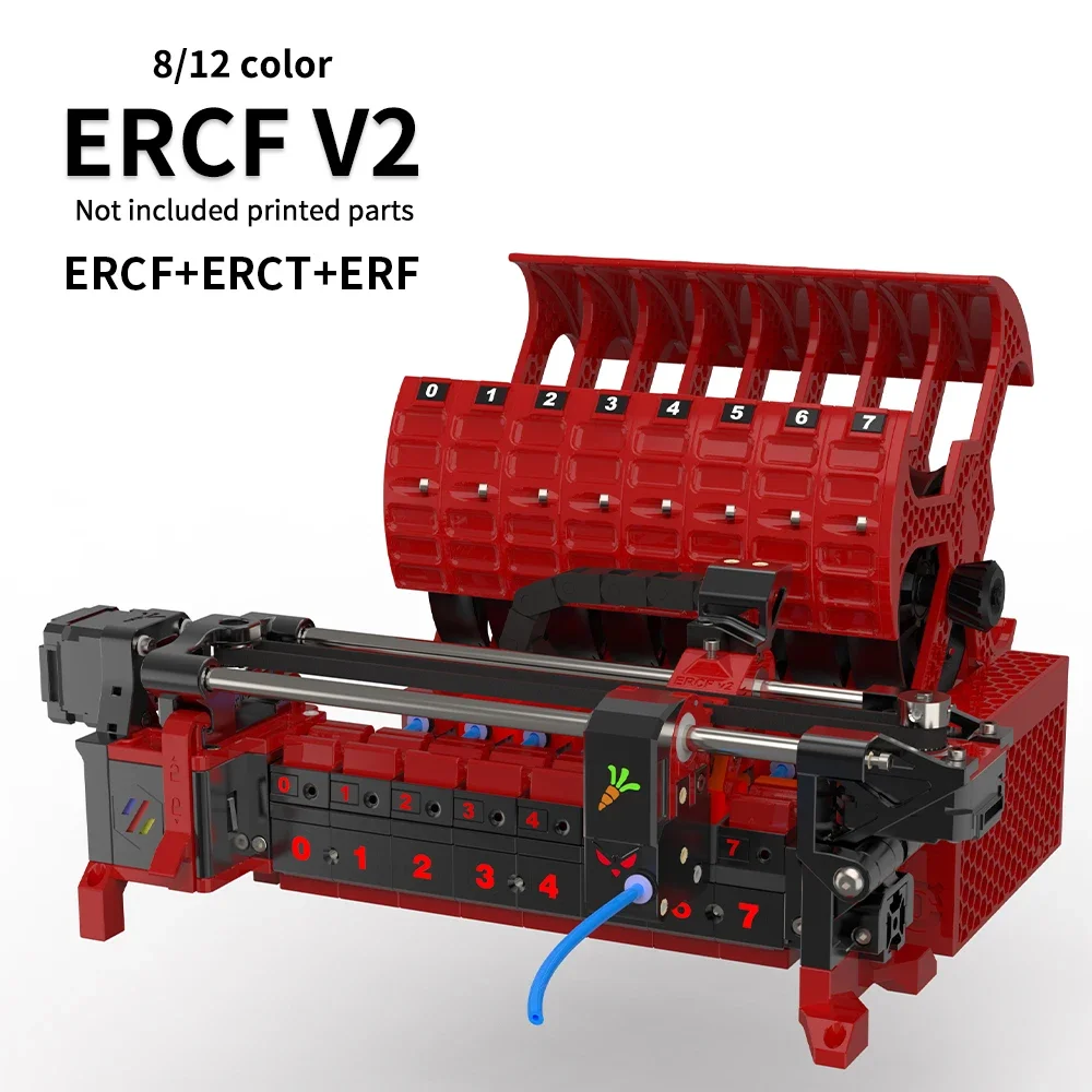 Официальный сертификат FYSETC, 8/12 цветов, комплект Enraged Rabbit Voron ERCF V2, многоцветная печать для 3D-принтеров Voron 2,4 Trident
Официальный сертификат FYSETC, 8/12 цветов, комплект Enraged Rabbit Voron ERCF V2, многоцветная печать для 3D-принтеров Voron 2,4 Trident