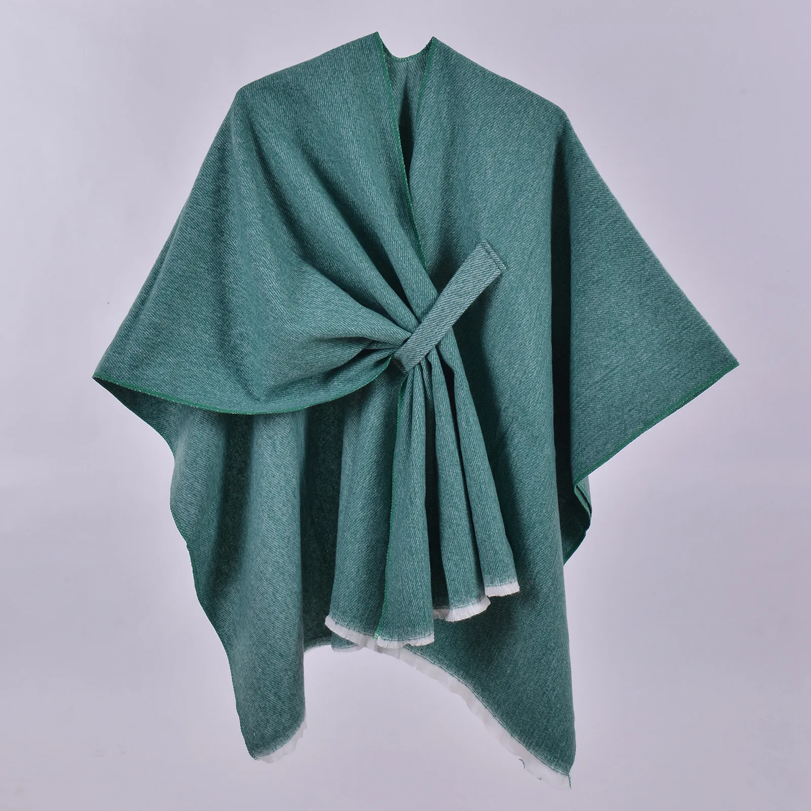 Poncho New Women's Autumn and Winter Warmth Cloak Simple Double Sided Solid Color Split Split Imitation Cashmere Overlay Shawl
Poncho New Women's Autumn and Winter Warmth Cloak Simple Double Sided Solid Color Split Split Imitation Cashmere Overlay Shawl