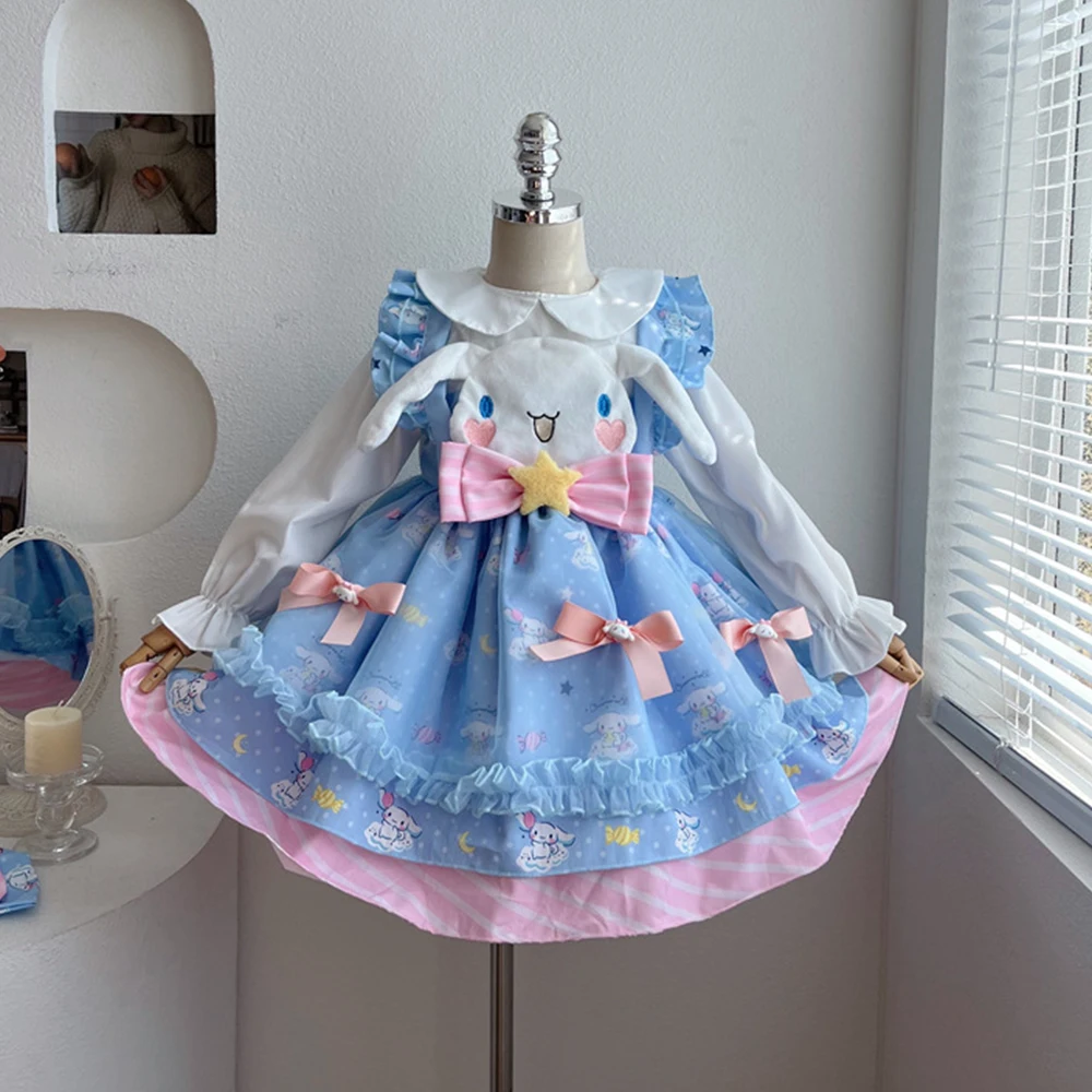 Детское платье Лолиты в стиле аниме Cinnamoroll, пышная юбка для ролевых игр, хлопковое синее платье с героями мультфильмов для девочек, костюм высокого качества, рождественский подарок
Детское платье Лолиты в стиле аниме Cinnamoroll, пышная юбка для ролевых игр, хлопковое синее платье с героями мультфильмов для девочек, костюм высокого качества, рождественский подарок