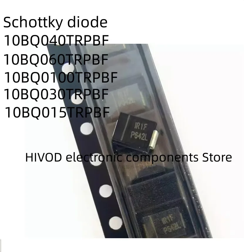 20PCS Schottky diode 10BQ040TRPBF 10BQ015 10BQ060 10BQ030 10BQ0100 40V 15V 60V 30V 100V packaged SMB
20PCS Schottky diode 10BQ040TRPBF 10BQ015 10BQ060 10BQ030 10BQ0100 40V 15V 60V 30V 100V packaged SMB