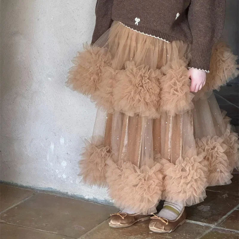 Children's Clothing 2025 Winter New Fashion Versatile Korean Version Children's Cake Mesh Skirt Girls Retro Velvet Half Skirt
Children's Clothing 2025 Winter New Fashion Versatile Korean Version Children's Cake Mesh Skirt Girls Retro Velvet Half Skirt