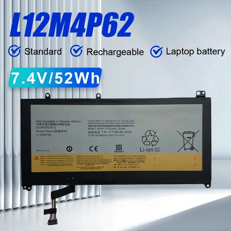 L12M4P62 L12L4P62 Laptop Battery for Lenovo Ideapad U430 U430P U530 U530-20289 Touch Series 2ICP6/55/85-2 121500163 7.4V 52WH
L12M4P62 L12L4P62 Laptop Battery for Lenovo Ideapad U430 U430P U530 U530-20289 Touch Series 2ICP6/55/85-2 121500163 7.4V 52WH