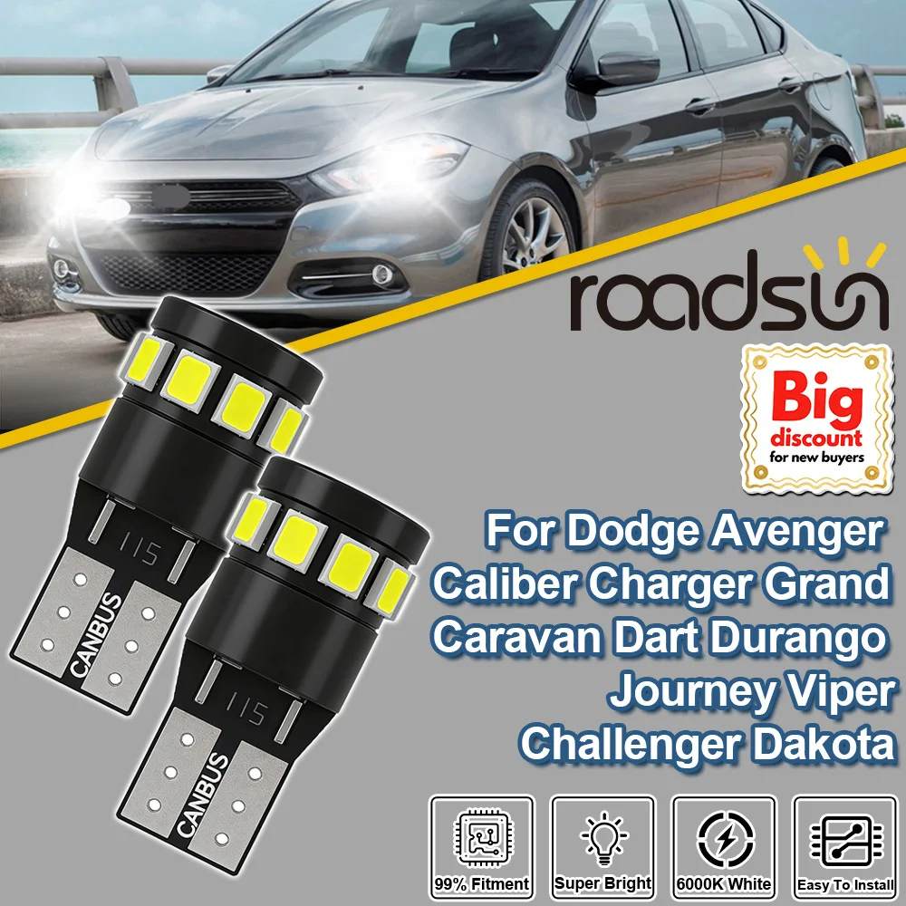 Roadsun For Dodge Avenger Caliber Charger Grand Caravan Dart Durango Journey Viper Challenger Dakota License Plate Light W5W T10
Roadsun For Dodge Avenger Caliber Charger Grand Caravan Dart Durango Journey Viper Challenger Dakota License Plate Light W5W T10