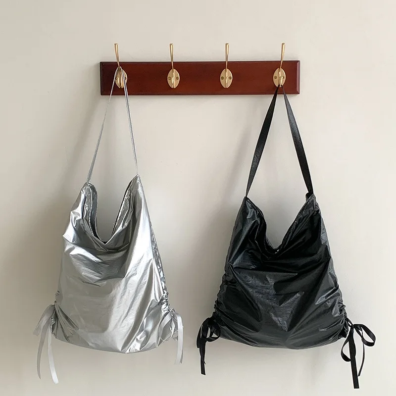 ladies Totebag Large Capacity Niche Bow Drawstring Design Pleated Casual Versatile Women's Shoulder Bags Summer New Canvas Bag
ladies Totebag Large Capacity Niche Bow Drawstring Design Pleated Casual Versatile Women's Shoulder Bags Summer New Canvas Bag