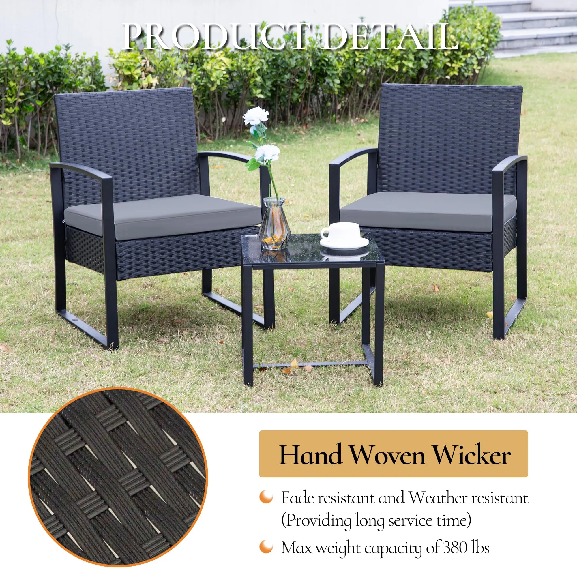 - Лидер продаж, комплект из 3 предметов, уличный водонепроницаемый набор из ротанга для патио, бистро, удобная подушка, стол, современный для балкона, сада, гостиной
- Лидер продаж, комплект из 3 предметов, уличный водонепроницаемый набор из ротанга для патио, бистро, удобная подушка, стол, современный для балкона, сада, гостиной