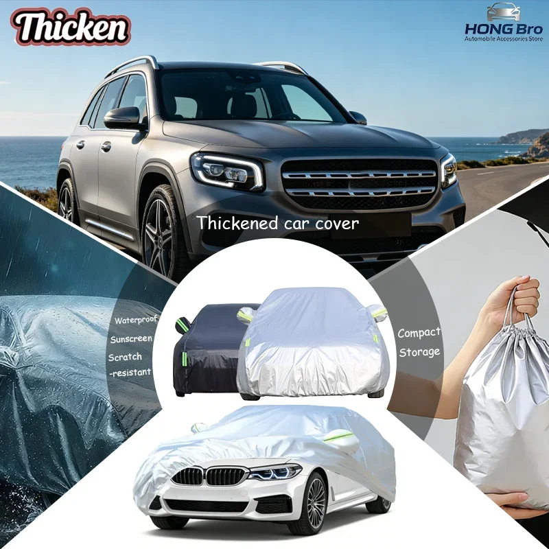 For Mercedes-Benz GLB 2019-2025 Waterproof Car Cover With Zipper Door & Windproof Bands, Snow Rain Dust Resistant
For Mercedes-Benz GLB 2019-2025 Waterproof Car Cover With Zipper Door & Windproof Bands, Snow Rain Dust Resistant