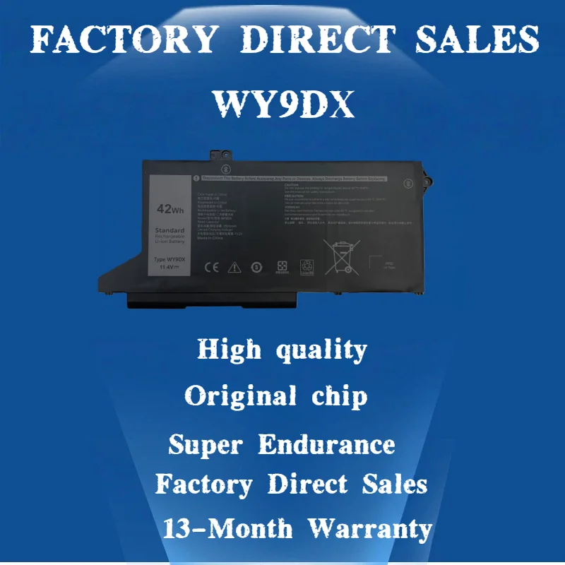 42Wh WY9DX Laptop Battery for Dell Latitude 14 5420 15 5520 Precision 3560 63Wh RJ40G P137G P137G001 P104F P104F001
42Wh WY9DX Laptop Battery for Dell Latitude 14 5420 15 5520 Precision 3560 63Wh RJ40G P137G P137G001 P104F P104F001
