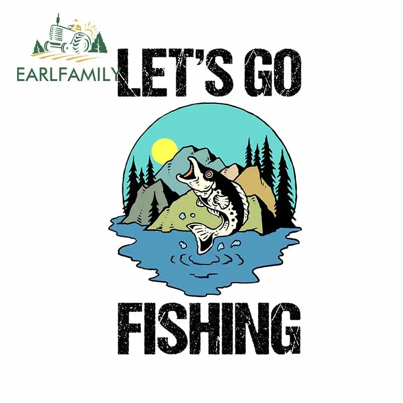 EARLFAMILY 13cm x 8.4cm for Lets Go Fishing Car Stickers Occlusion Scratch Personality Waterproof Window Trunk Vehicle Decal
EARLFAMILY 13cm x 8.4cm for Lets Go Fishing Car Stickers Occlusion Scratch Personality Waterproof Window Trunk Vehicle Decal