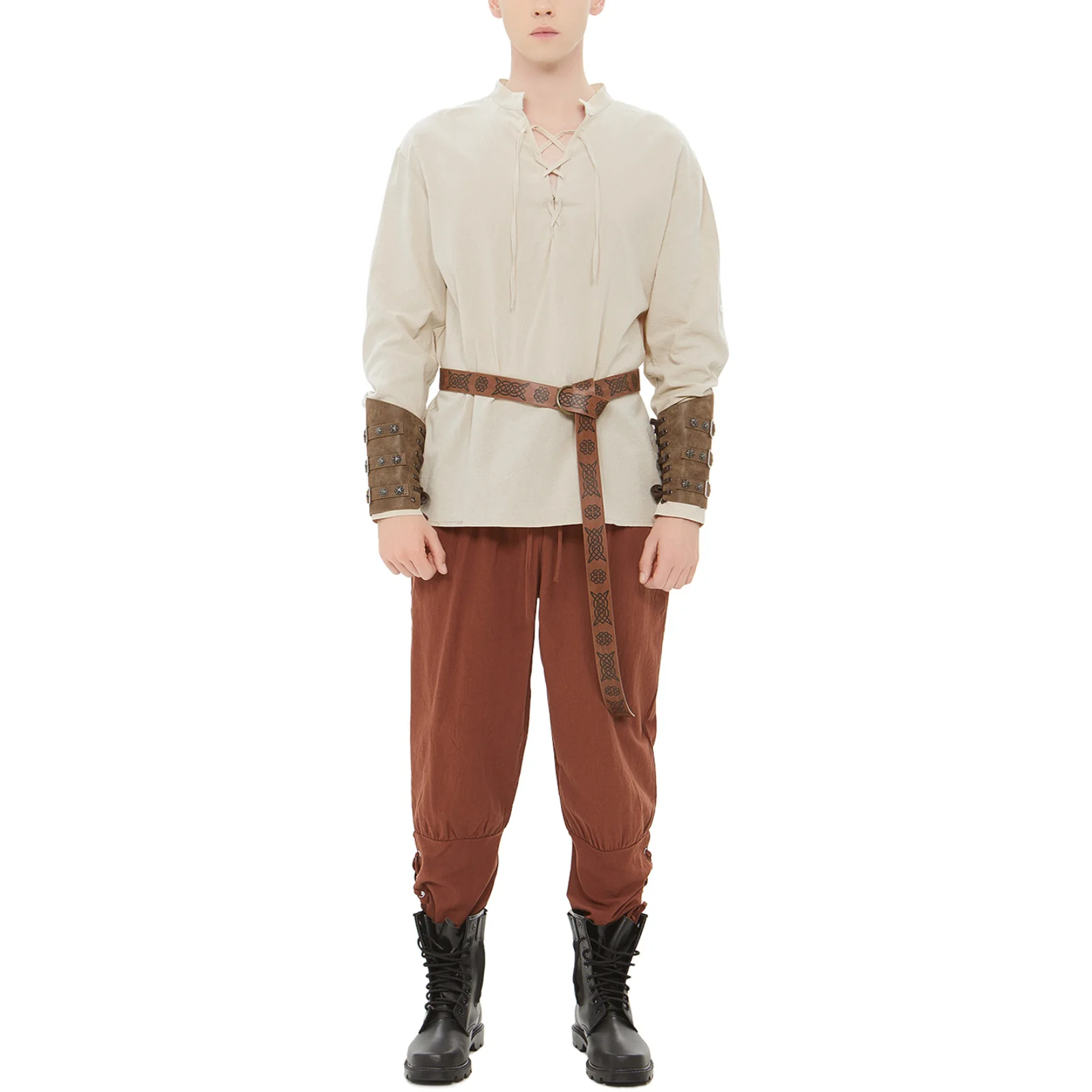 4 Pcs Mens Pirate Costume Set Adult Halloween Medieval Renaissance Viking Shirt Banded Pants Belt Cosplay Party
4 Pcs Mens Pirate Costume Set Adult Halloween Medieval Renaissance Viking Shirt Banded Pants Belt Cosplay Party