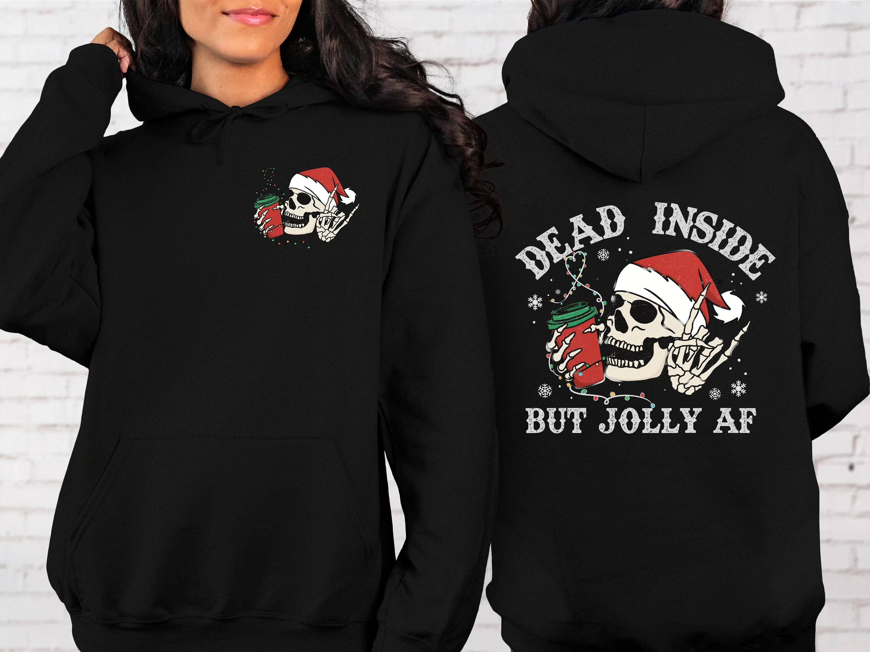 Dead Inside But Jolly Af Hoodie for Women Long Sleeve Sweatshirt Pullover Unisex Christmas Autumn and Winter Clothing Y2k Tops
Dead Inside But Jolly Af Hoodie for Women Long Sleeve Sweatshirt Pullover Unisex Christmas Autumn and Winter Clothing Y2k Tops