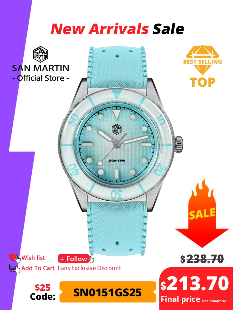 San Martin 2026 32.5mm Women's Wristwatch Elegant Luxury Quartz Watch Ladies Fashion Guilloche MOP Dial Sapphire WR200m SN0151
San Martin 2026 32.5mm Women's Wristwatch Elegant Luxury Quartz Watch Ladies Fashion Guilloche MOP Dial Sapphire WR200m SN0151