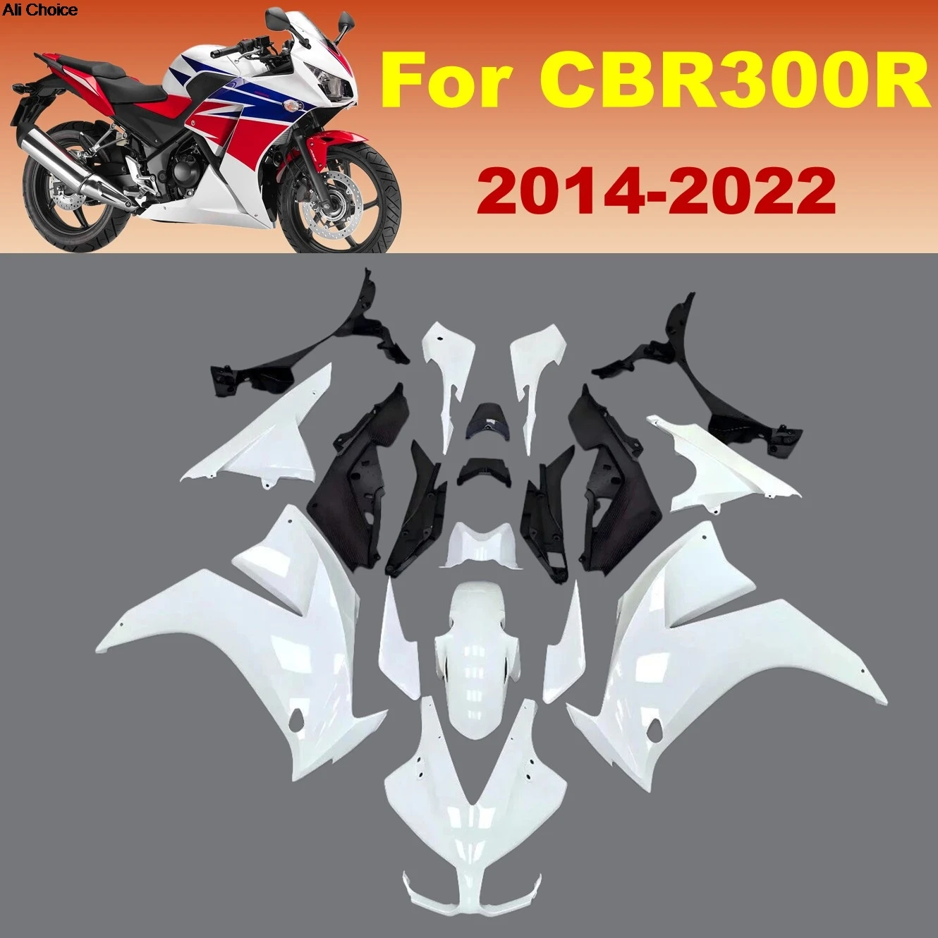 ABS Injection Bodywork Fairing For HONDA CBR300R 2014-2019 2020 2021 2022 CBR 300R Motorcycle Plastic Shell
ABS Injection Bodywork Fairing For HONDA CBR300R 2014-2019 2020 2021 2022 CBR 300R Motorcycle Plastic Shell