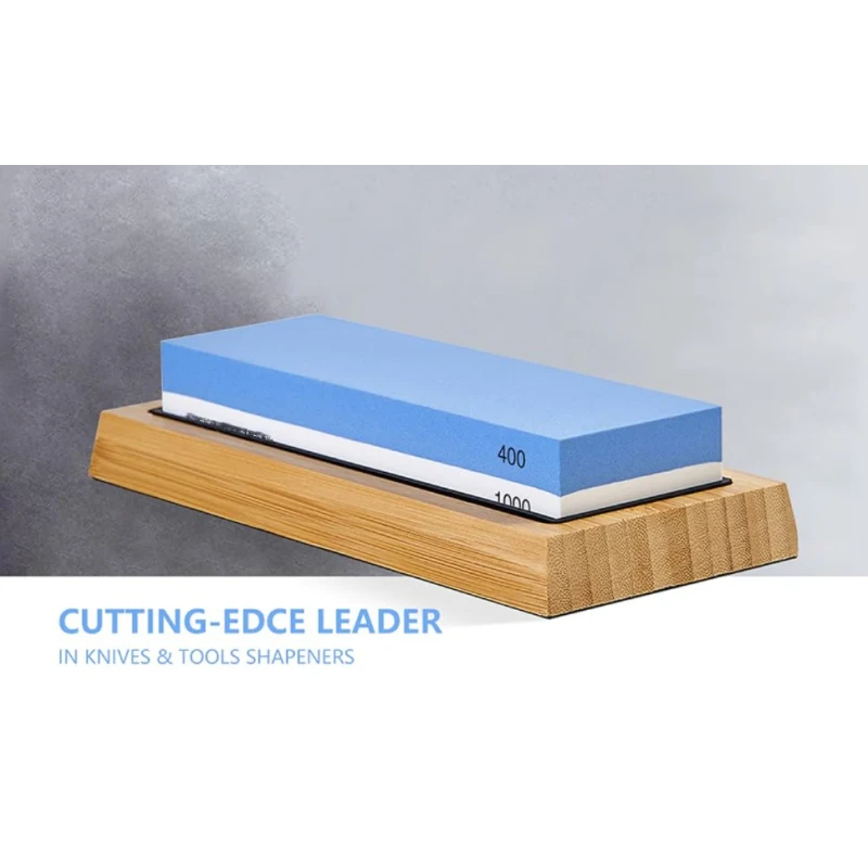 Knife Sharpening Stone 400/1000 Grit, Whetstone 2-in-1 Sharpening Stones for Knives, Sharpener Stone with Non-Slip Bamboo Base
Knife Sharpening Stone 400/1000 Grit, Whetstone 2-in-1 Sharpening Stones for Knives, Sharpener Stone with Non-Slip Bamboo Base
