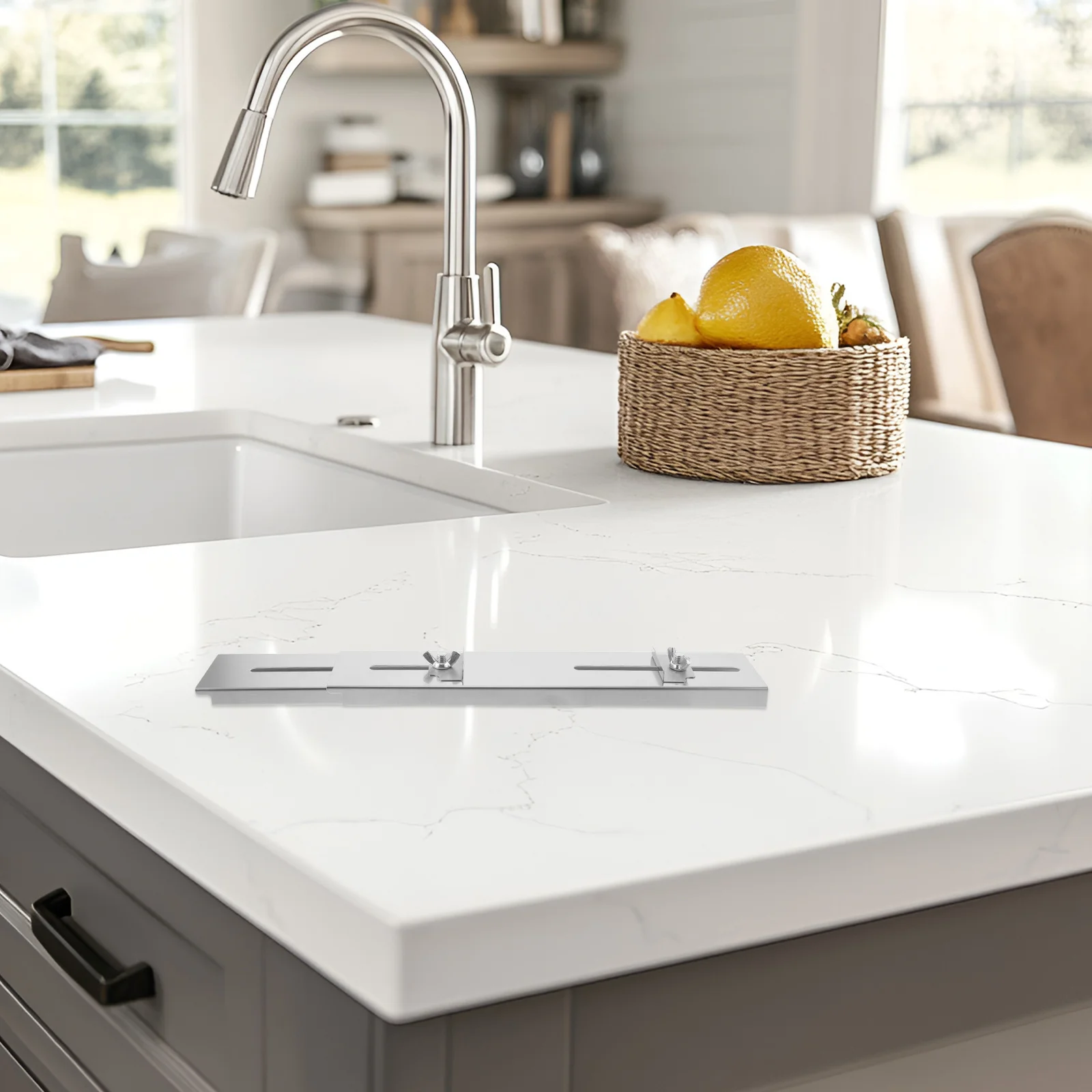 Adjustable Stainless Steel Whetstone Holder Heavy Duty Knife Sharpening Base for Kitchen Use Easy to Clean Sink Bridge Stand
Adjustable Stainless Steel Whetstone Holder Heavy Duty Knife Sharpening Base for Kitchen Use Easy to Clean Sink Bridge Stand