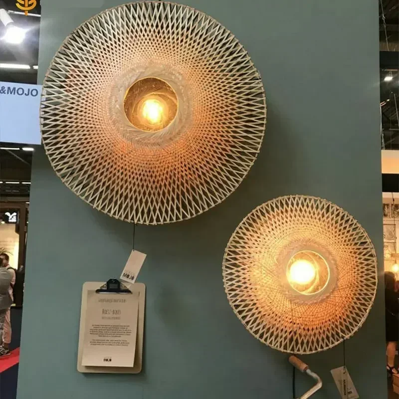 Modern Handmade Knitting Wall Lamp Japanese Rattan Wall Lamp Decor for Room Decorations Home Decoration Corridor Hallway Bedroom
Modern Handmade Knitting Wall Lamp Japanese Rattan Wall Lamp Decor for Room Decorations Home Decoration Corridor Hallway Bedroom