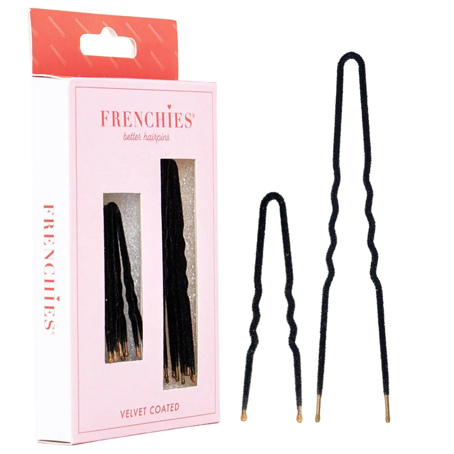 Velvet Coated French Hair Pins, Non Slip Bobby Pins for Women, 20 Count, Black
Velvet Coated French Hair Pins, Non Slip Bobby Pins for Women, 20 Count, Black