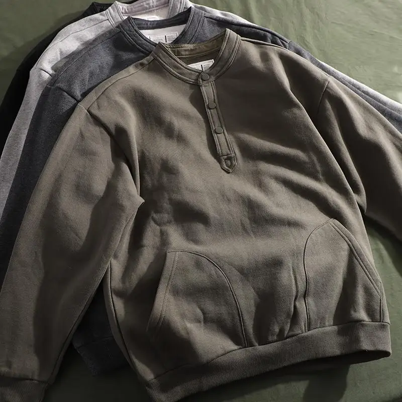 Men's Casual Sports Henry Collar Jaet Large Size 300 Pou American Retro Loose Workwear Sweatirt Trendy Brand INS
Men's Casual Sports Henry Collar Jaet Large Size 300 Pou American Retro Loose Workwear Sweatirt Trendy Brand INS