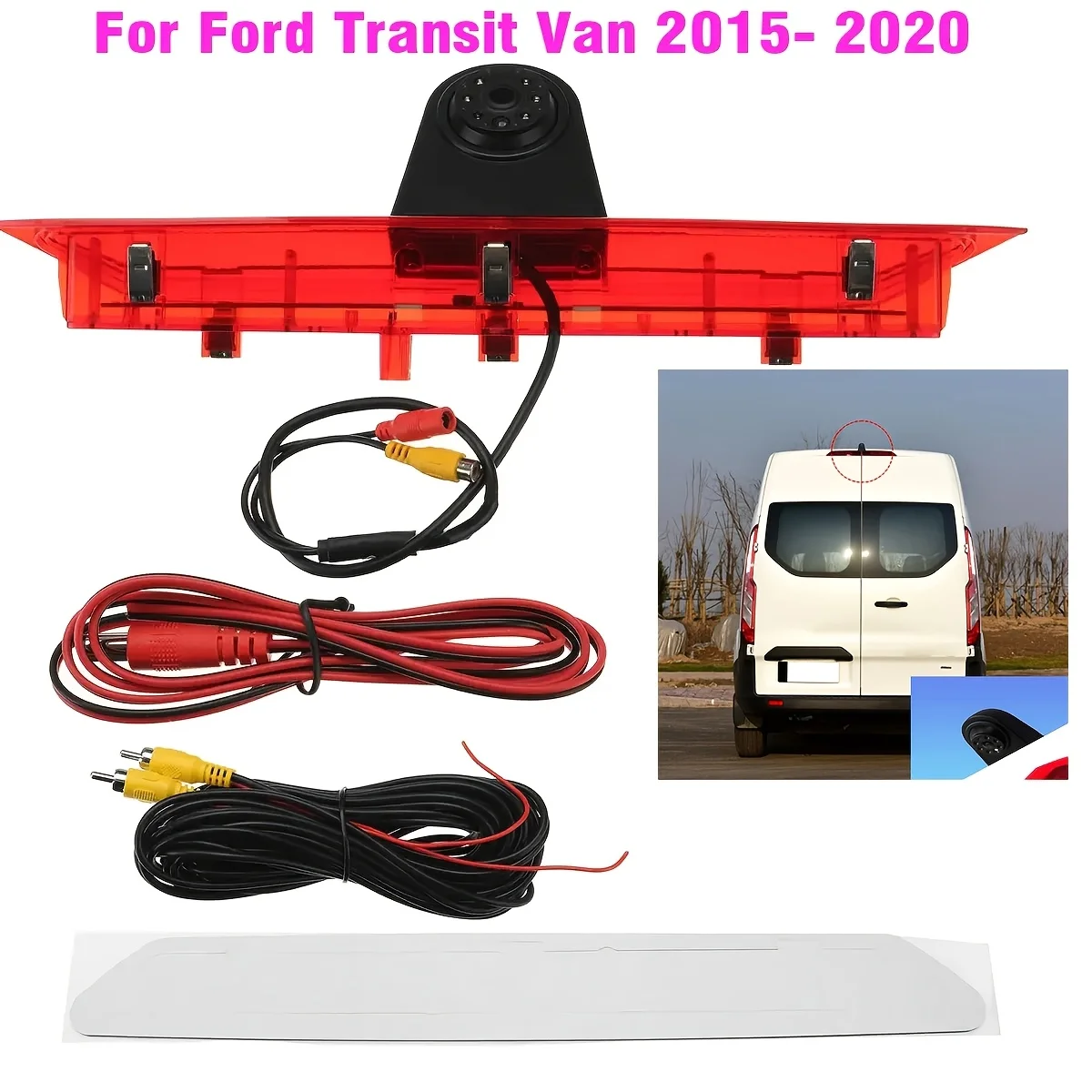 Rear View Backup Camera Replacement for Ford Transit Van 150/250/350/350HD (2014-2018), Top Rear Dual Backup Camera Rear View
Rear View Backup Camera Replacement for Ford Transit Van 150/250/350/350HD (2014-2018), Top Rear Dual Backup Camera Rear View