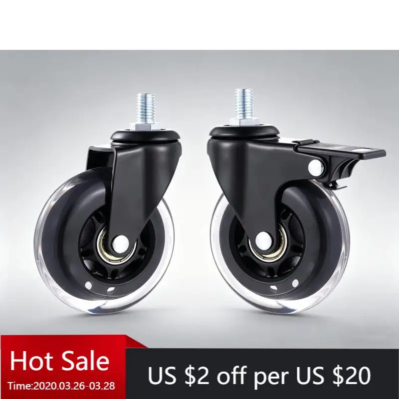 5Pcs 3 Inch Heavy Duty PU Caster Wheels, M6/M8/M10 Silent Brake Universal Casters for Trolley,Cabinets, Furniture
5Pcs 3 Inch Heavy Duty PU Caster Wheels, M6/M8/M10 Silent Brake Universal Casters for Trolley,Cabinets, Furniture