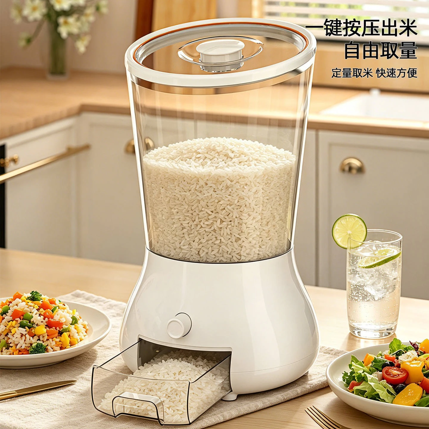 Press-type Rice Bucket Household Grains Insect-proof and Moisture-proof Sealed Rice Tank Food Grade Rice Box
Press-type Rice Bucket Household Grains Insect-proof and Moisture-proof Sealed Rice Tank Food Grade Rice Box