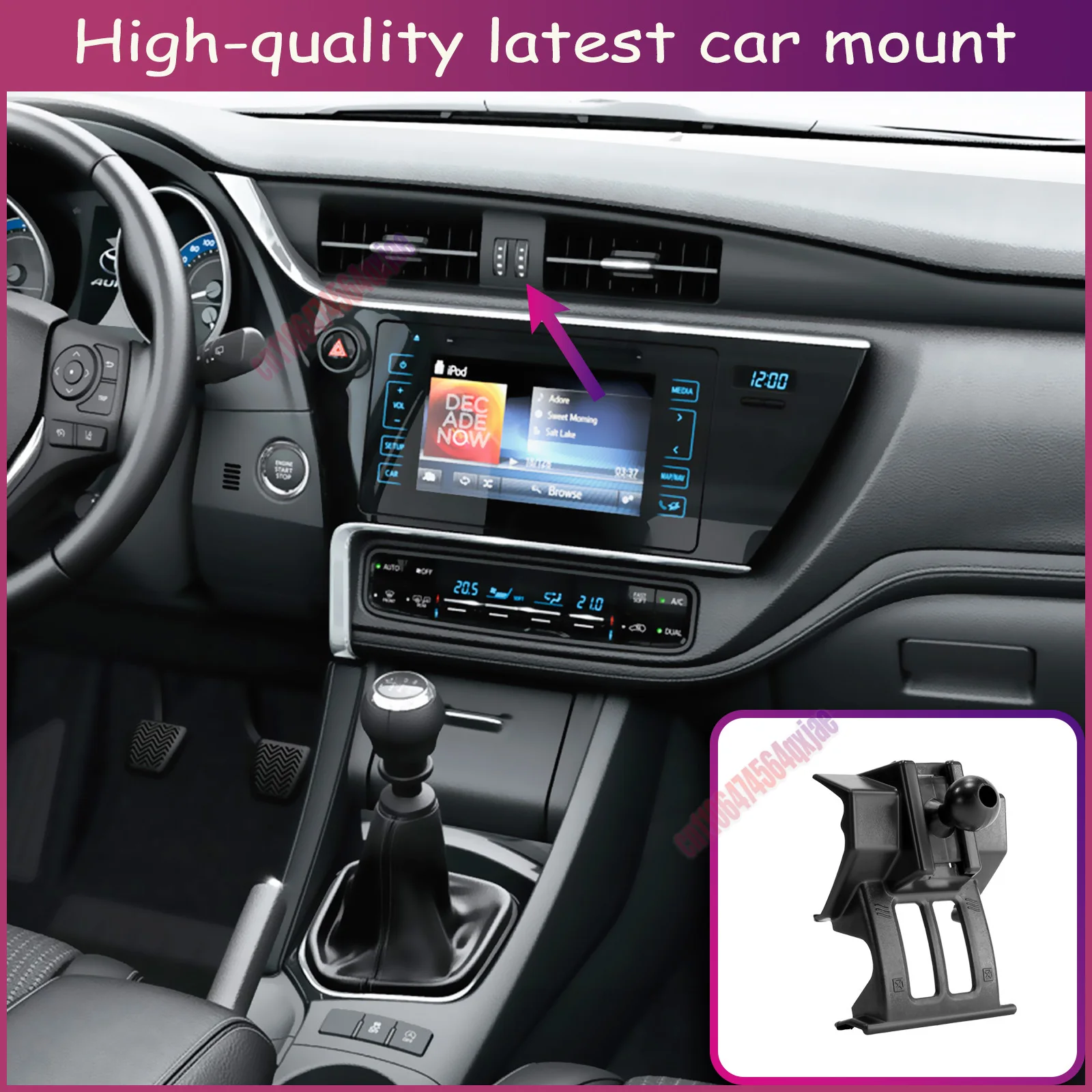 For Toyota Auris E180 2015-2017 2018 Smart car phone holder Special Fixed Bracket Base Wireless Charging Interior Accessories
For Toyota Auris E180 2015-2017 2018 Smart car phone holder Special Fixed Bracket Base Wireless Charging Interior Accessories