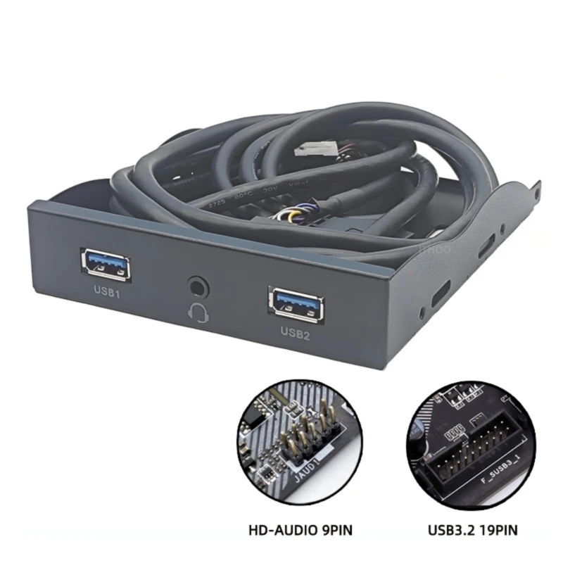 USB 3.2 Hubs Splitter Floppy Bay 3.5mm Headphone Front Panel Expansion for Computer PC Rack 19pin H8WD
USB 3.2 Hubs Splitter Floppy Bay 3.5mm Headphone Front Panel Expansion for Computer PC Rack 19pin H8WD