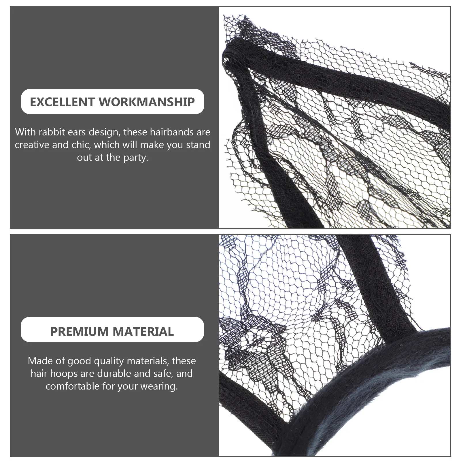 3pcs Rabbit Ear Hair Hoops Lace Bunny Headband For Festival Party Cosplay Costume Accessory Decorative Headdress Hair Styling
3pcs Rabbit Ear Hair Hoops Lace Bunny Headband For Festival Party Cosplay Costume Accessory Decorative Headdress Hair Styling