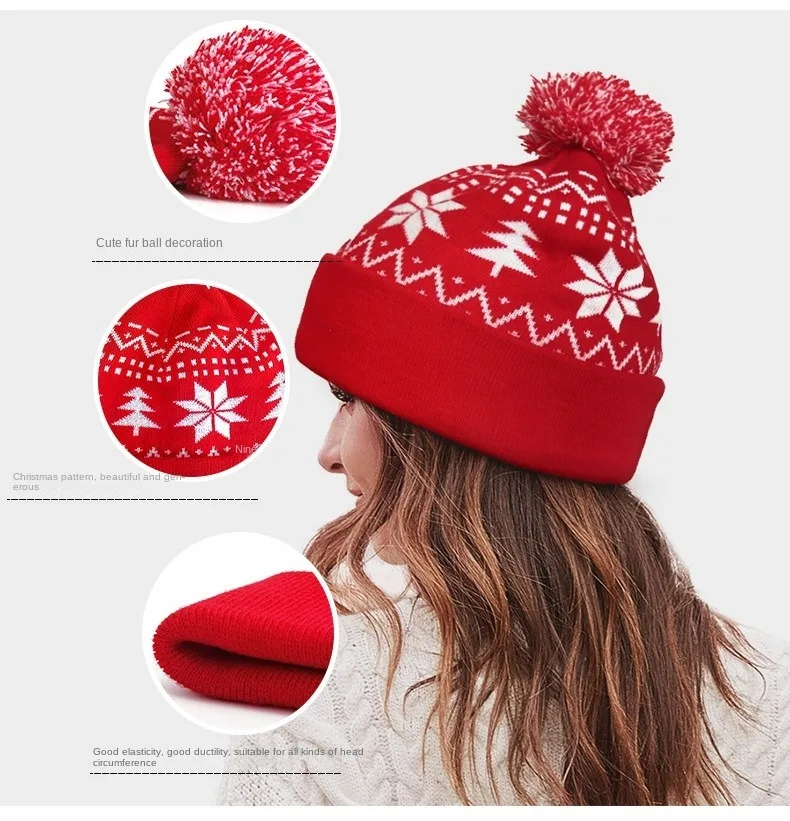 2024 New Knitted Hat, Knitted Hat, Men's and Women's Christmas Hat, Jacquard Wool Ball Knitted Hat, Knitted Hat, Knitted Hat
2024 New Knitted Hat, Knitted Hat, Men's and Women's Christmas Hat, Jacquard Wool Ball Knitted Hat, Knitted Hat, Knitted Hat
