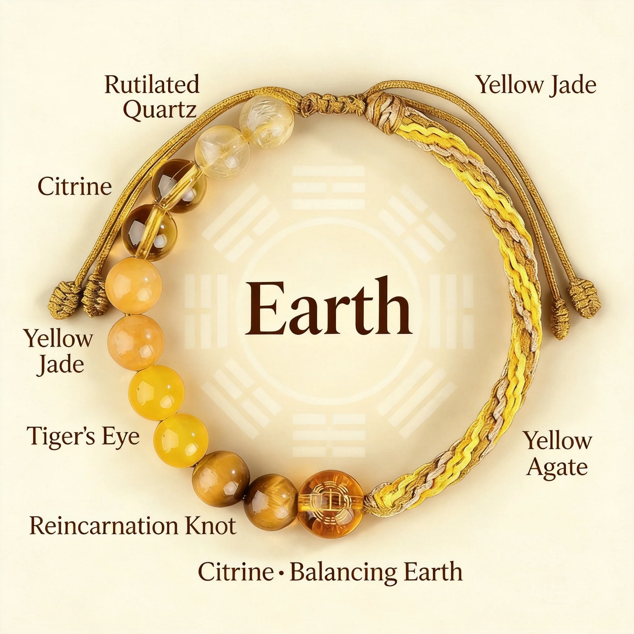 2026 Chinese Style Five Elements Wuxing Energy Balance Bracelet Unisex Natural Rutilated Quartz Citrine Tiger Eye Agate Beaded
2026 Chinese Style Five Elements Wuxing Energy Balance Bracelet Unisex Natural Rutilated Quartz Citrine Tiger Eye Agate Beaded