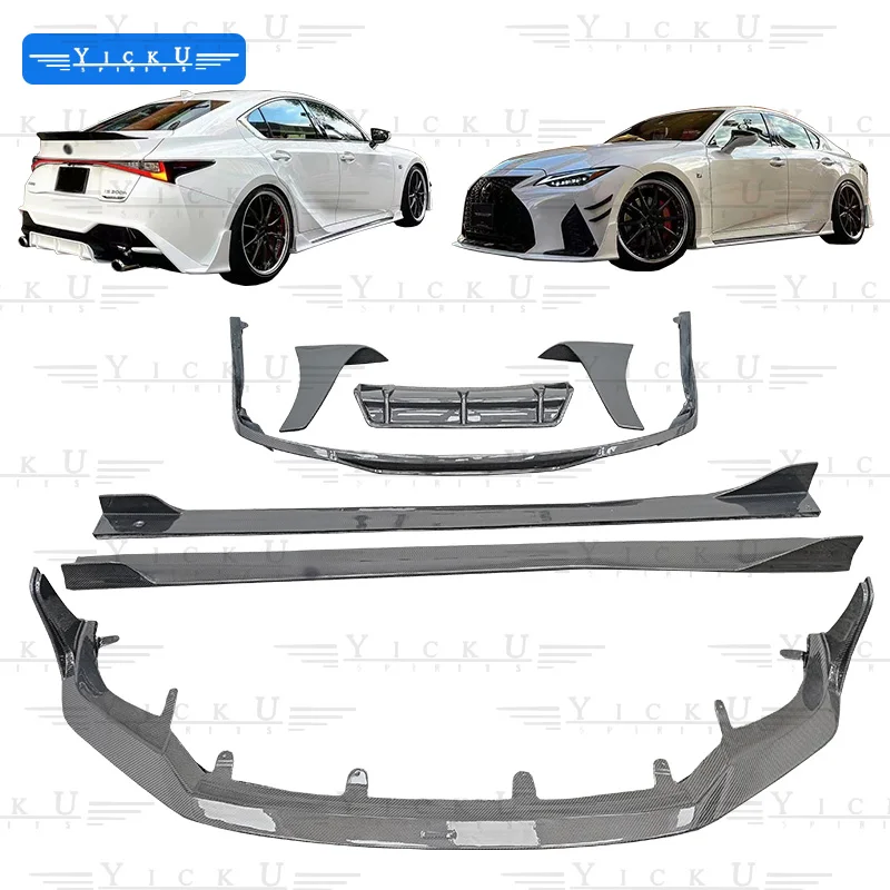 High Quality Carbon Fiber for 2022-2024 Lexus IS 250 300 350 Upgrade Artisan Style Front Lip Side Skirts Rear Diffuser
High Quality Carbon Fiber for 2022-2024 Lexus IS 250 300 350 Upgrade Artisan Style Front Lip Side Skirts Rear Diffuser