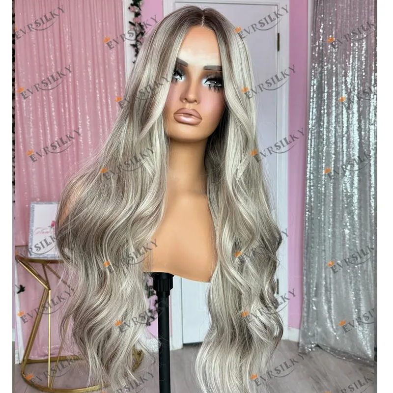 Highlight Light Platinum Blonde Wavy 100% Remy Human Hair Full Lace Wigs for Black Women Transparent Lace Front Wigs Natural
Highlight Light Platinum Blonde Wavy 100% Remy Human Hair Full Lace Wigs for Black Women Transparent Lace Front Wigs Natural