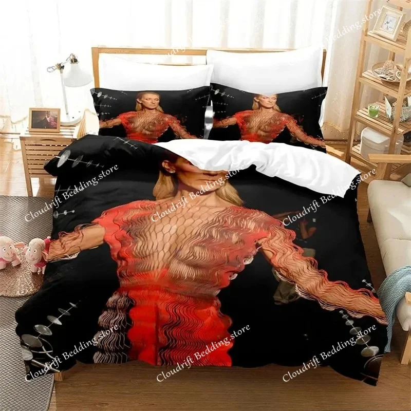 Rapper Singer C-CelineS Dion Bedding Set Singer C-Celine Dion Duvet Cover Pillowcase For Adult Boy Girl Bedroom Decoration741
Rapper Singer C-CelineS Dion Bedding Set Singer C-Celine Dion Duvet Cover Pillowcase For Adult Boy Girl Bedroom Decoration741