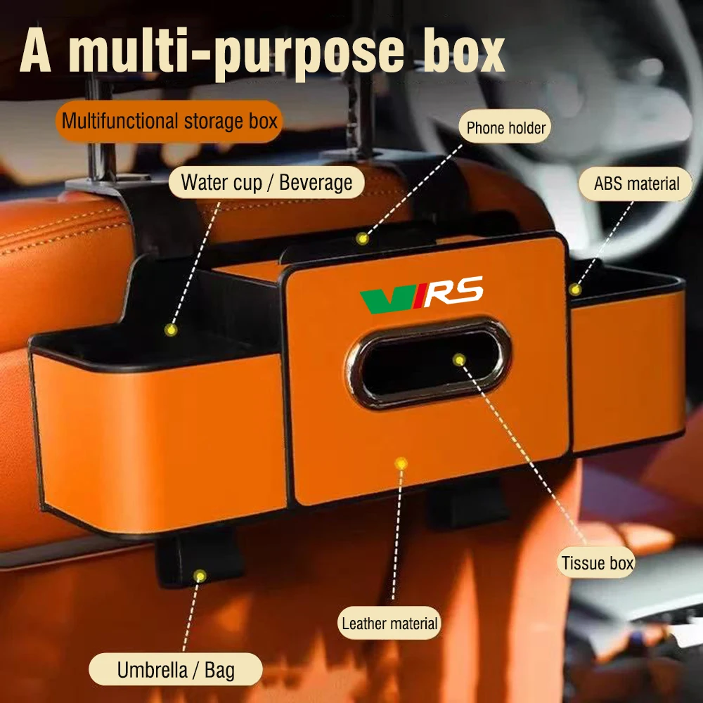 Car Backseat Organizer Storage Box Hook Drink Cup Tissue Holder VRS Logo For Skoda Octavia 2 A5 A7 MK3 MK2 Kodiaq Superb Fabia
Car Backseat Organizer Storage Box Hook Drink Cup Tissue Holder VRS Logo For Skoda Octavia 2 A5 A7 MK3 MK2 Kodiaq Superb Fabia