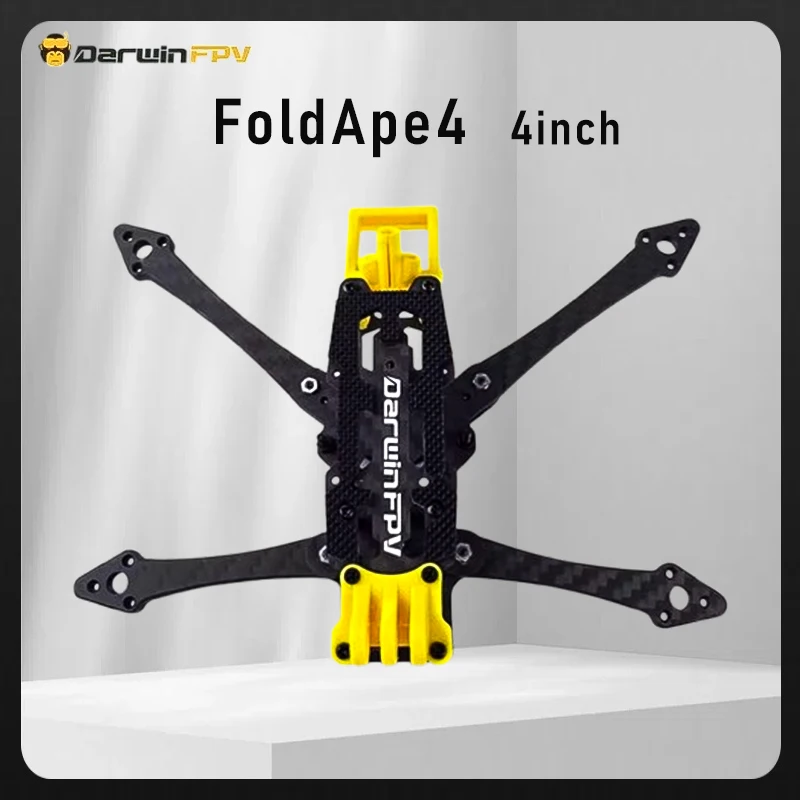 DarwinFPV FoldApe4 Frame Analog/O3 Version Frame 4 Inch Carbon Fiber Framefor Super Long Range FPV RC Freestyle Drone
DarwinFPV FoldApe4 Frame Analog/O3 Version Frame 4 Inch Carbon Fiber Framefor Super Long Range FPV RC Freestyle Drone